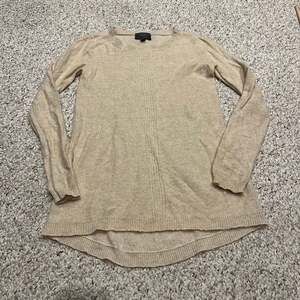 Saffron Womens Cashmere Sweater M Cream Quiet Luxury Preppy Classic Casual